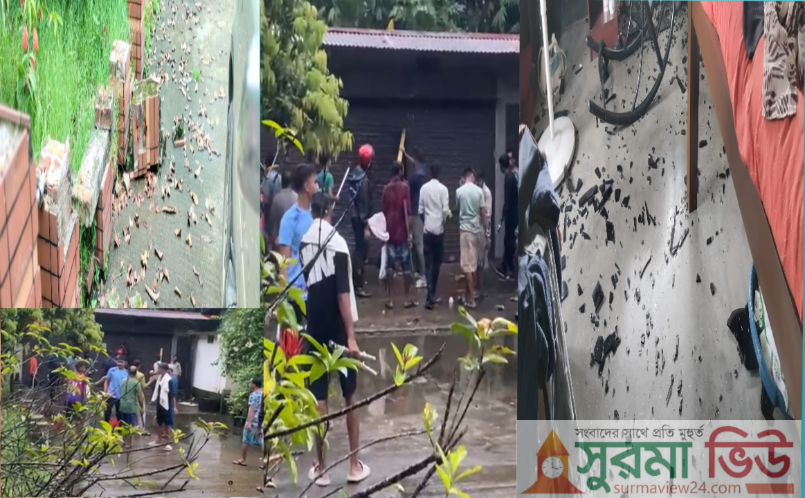 সিলেটে আ.লীগ নেতা ও জেলা পরিষদ সদস্যের বাড়িতে হামলা ও ভাঙচুর
