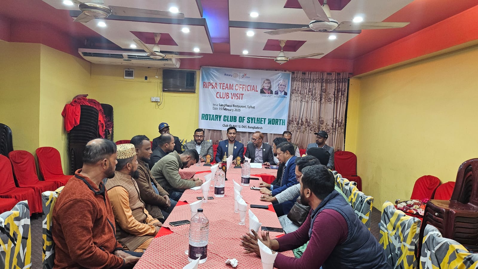 রোটারি ক্লাব অব সিলেট নর্থে রিপসা টিমের অফিসিয়াল ভিজিট সম্পন্ন