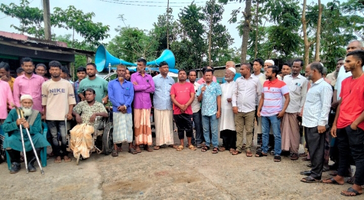 কোম্পানীগঞ্জে অপপ্রচারের বিরুদ্ধে এলাকাবাসীর প্রতিবাদ সভা