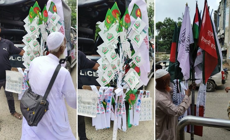প্রকাশ্যে জামায়াতের ব্যাজ-পতাকা বিক্রি, যা অতীতে হয়নি—বলছেন মৌসুমী ব্যবসায়ীরা