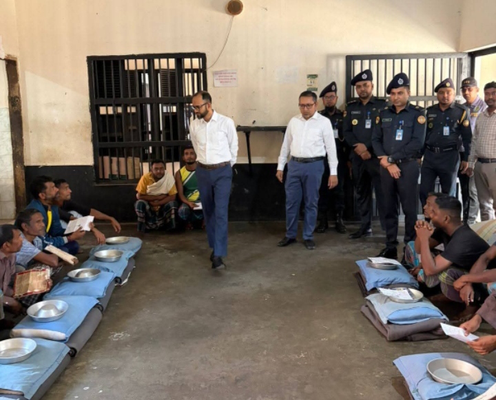 মৌলভীবাজার জেলা কারাগার পরিদর্শনে জেলা প্রশাসক তৌহিদুজ্জামান পাভেল