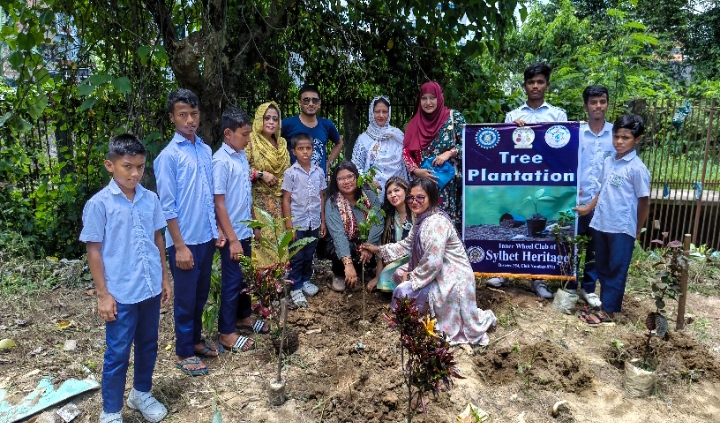 ইনার হুইল ক্লাব অব সিলেট হেরিটেজের বৃক্ষরোপণ কর্মসূচী