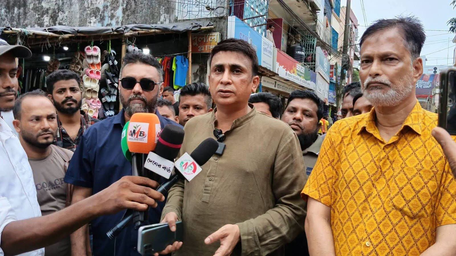 মৌলভীবাজারে সাইফুর রহমান সড়কের সংস্কার কাজ পরিদর্শনে জাকির হোসেন উজ্জ্বল