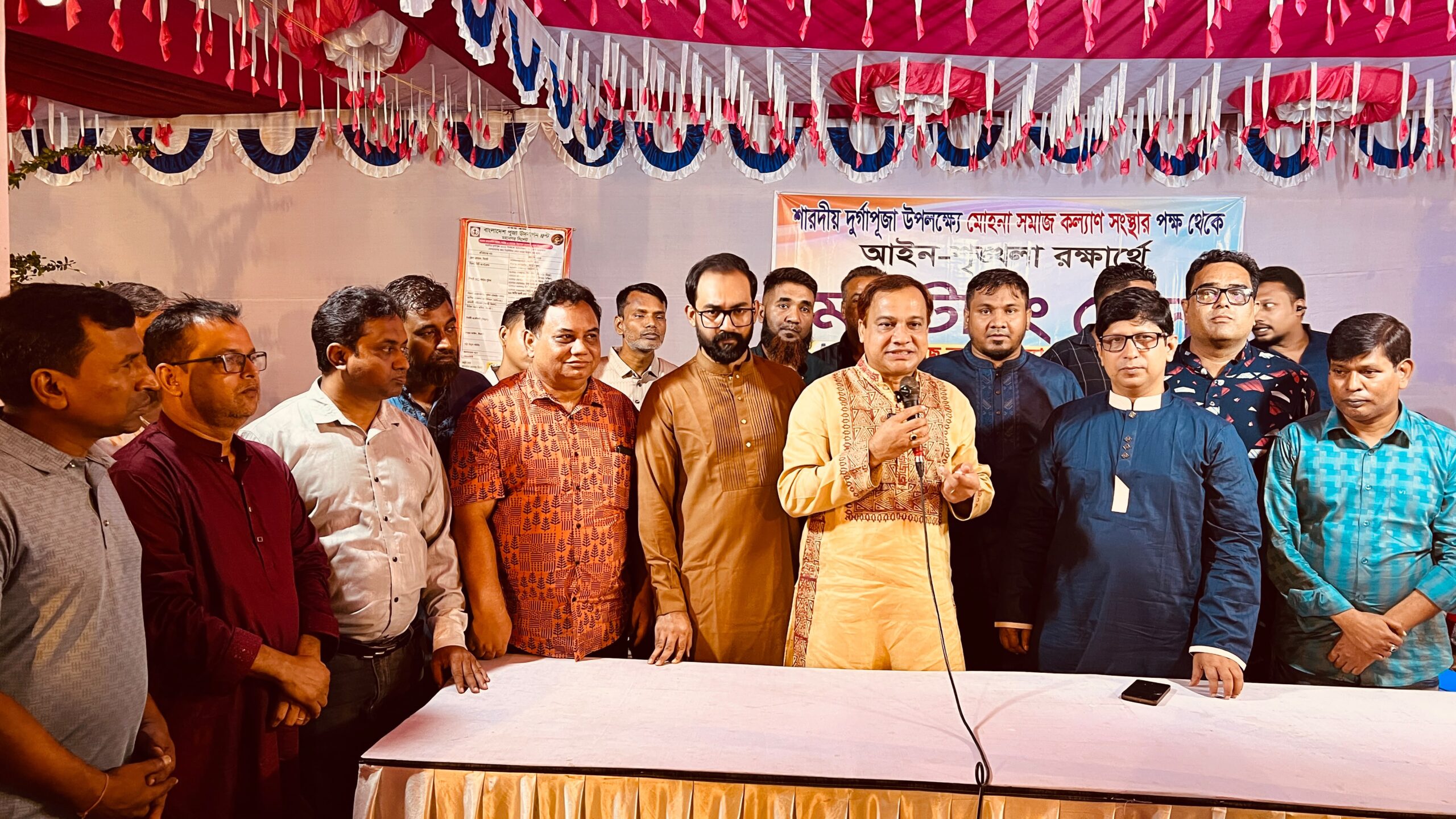 সিলেট নগরীর বিভিন্ন পূজামণ্ডপ পরিদর্শন করলো সিউক